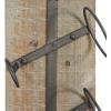 image:imageDeco 79 Industrial Wood Rectangle Wall Wine Rack 8 x 5 x 32 Brown