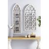image:imageDeco 79 Wooden Wall Photo Frame Slim Arched Window Inspired 3 Slot  14 x 1 x 47 Light Brown