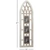 image:imageDeco 79 Wooden Wall Photo Frame Slim Arched Window Inspired 3 Slot  14 x 1 x 47 Light Brown
