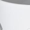 image:imageDeco 79 Aluminum Metal Side End Accent Table Drip End Table with Melting Design and Shaded Glass Top Side Table 16 x 16 x 25 CopperWhite