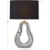 image:imageDeco 79 Ceramic Room Table Lamp Tear Drop Accent Lamp with Mosaic Mirror Lamp 17 x 8 x 28 Silver