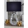 image:imageDeco 79 Ceramic Room Table Lamp Tear Drop Accent Lamp with Mosaic Mirror Lamp 17 x 8 x 28 Silver