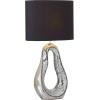 image:imageDeco 79 Ceramic Room Table Lamp Tear Drop Accent Lamp with Mosaic Mirror Lamp 17 x 8 x 28 Silver