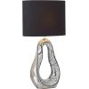 image:imageDeco 79 Ceramic Room Table Lamp Tear Drop Accent Lamp with Mosaic Mirror Lamp 17 x 8 x 28 Silver