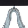 image:imageDeco 79 Ceramic Room Table Lamp Tear Drop Accent Lamp with Mosaic Mirror Lamp 17 x 8 x 28 Silver