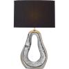 image:imageDeco 79 Ceramic Room Table Lamp Tear Drop Accent Lamp with Mosaic Mirror Lamp 17 x 8 x 28 Silver