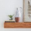 image:imageDeco 79 Ceramic Handmade Decorative Vase Centerpiece Vase with Terracotta Accents Flower Vase for Home Decoration 5 x 7 x 14 WhiteWhite