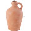 image:imageDeco 79 Ceramic Terracotta Jug Vase with Handles 9 x 9 x 16 PinkPink