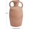 image:imageDeco 79 Ceramic Terracotta Jug Vase with Handles 9 x 9 x 16 PinkPink