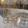 image:imageDeco 79 Metal Floral Decorative Sculpture Home Decor Statue with Wire Vases and Mesh Netting Detail Accent Figurine 16 x 9 x 21 Gold