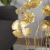 image:imageDeco 79 Metal Floral Decorative Sculpture Home Decor Statue with Wire Vases and Mesh Netting Detail Accent Figurine 16 x 9 x 21 Gold