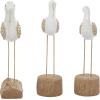 image:imageDeco 79 Polystone Bird Decorative Sculpture Home Decor Statues Set of 3 Accent Figurines 15 15 14H WhiteWhite