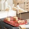 image:imageDeco 79 Polystone Bird Decorative Sculpture Home Decor Statues Set of 3 Accent Figurines 15 15 14H WhiteWhite