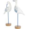 image:imageDeco 79 Polystone Bird Decorative Sculpture Home Decor Statues Set of 3 Accent Figurines 15 15 14H WhiteWhite