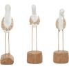 image:imageDeco 79 Polystone Bird Decorative Sculpture Home Decor Statues Set of 3 Accent Figurines 15 15 14H WhiteWhite