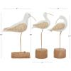 image:imageDeco 79 Polystone Bird Decorative Sculpture Home Decor Statues Set of 3 Accent Figurines 15 15 14H WhiteWhite