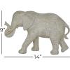 image:imageDeco 79 Polystone Elephant Decorative Sculpture Home Decor Statue Accent Figurine 5 x 14 x 9 White5 x 14 x 9