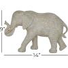 image:imageDeco 79 Polystone Elephant Decorative Sculpture Home Decor Statue Accent Figurine 5 x 14 x 9 White5 x 14 x 9