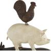 image:imageDeco 79 Polystone Farm Animals Decorative Sculpture Stacked Home Decor Statue Accent Figurine 11 x 3 x 14 BrownBrown