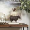 image:imageDeco 79 Polystone Farm Animals Decorative Sculpture Stacked Home Decor Statue Accent Figurine 11 x 3 x 14 BrownBrown