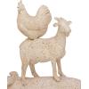 image:imageDeco 79 Polystone Farm Animals Decorative Sculpture Stacked Home Decor Statue Accent Figurine 11 x 3 x 14 BrownCream