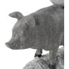 image:imageDeco 79 Polystone Farm Animals Decorative Sculpture Stacked Home Decor Statue Accent Figurine 11 x 3 x 14 BrownGray