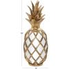 image:imageDeco 79 Polystone Fruit Decorative Sculpture Pineapple Home Decor Statue with Mirror Accents Accent Figurine 5 x 5 x 15 Gold5 x 5 x 15