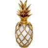 image:imageDeco 79 Polystone Fruit Decorative Sculpture Pineapple Home Decor Statue with Mirror Accents Accent Figurine 5 x 5 x 15 Gold5 x 5 x 15