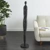 image:imageDeco 79 Polystone People Decorative Sculpture Tall Slim Figure Home Decor Statue with Ribbed Body and Glitter Accents Accent Figurine 10 x 10 x 53 Black