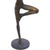 image:imageDeco 79 Polystone Yoga Decorative Sculpture Home Decor Statue Accent Figurine 9 x 5 x 11 BlackBlack gray