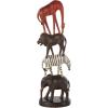 image:imageDeco 79 Polystone Farm Animals Decorative Sculpture Stacked Home Decor Statue Accent Figurine 11 x 3 x 14 BrownBlack