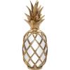 image:imageDeco 79 Polystone Fruit Decorative Sculpture Pineapple Home Decor Statue with Mirror Accents Accent Figurine 5 x 5 x 15 Gold5 x 5 x 15