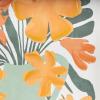 image:imageDeco 79 Canvas Floral Framed Wall Art with Green Leaves and Vase 24 x 1 x 20 Orange