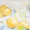 image:imageDeco 79 Canvas Fruit Lemon Framed Wall Art with Light Brown Frame 24 x 1 x 20 Yellow