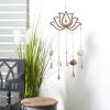 image:imageDeco 79 Eclectic Mango Wood Lotus Windchime 15L x 30H Gold