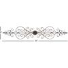 image:imageDeco 79 Metal Abstract Wall Decor 59 x 1 x 24 Brown44L x 44W