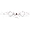image:imageDeco 79 Metal Abstract Wall Decor 59 x 1 x 24 Brown44L x 44W