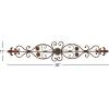 image:imageDeco 79 Metal Abstract Wall Decor 59 x 1 x 24 Brown56L x 1W