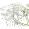 image:imageDeco 79 Metal Bike Indoor Outdoor Plantstand Indoor Outdoor Plant Shelf with Basket and Saddle Bag Planters Plant Stand 63 x 22 x 35 GreenGreen