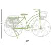 image:imageDeco 79 Metal Bike Indoor Outdoor Plantstand Indoor Outdoor Plant Shelf with Basket and Saddle Bag Planters Plant Stand 63 x 22 x 35 GreenGreen
