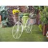 image:imageDeco 79 Metal Bike Indoor Outdoor Plantstand Indoor Outdoor Plant Shelf with Basket and Saddle Bag Planters Plant Stand 63 x 22 x 35 GreenGreen