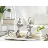 image:imageDeco 79 Porcelain Ceramic Dancer Decorative Sculpture Home Decor Statues set of 2 Accent Figurines 4 x 3 x 11 Silver