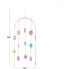 image:imageThe Novogratz Metal Geometric Indoor Outdoor Windchime with Stained Glass 14 x 2 x 34 Multi Colored