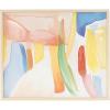 image:imageDeco 79 Canvas Abstract Framed Wall Art with Brushed Paint Strokes and Light Brown Frame 20 x 1 x 24 Multi Colored