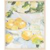 image:imageDeco 79 Canvas Fruit Lemon Framed Wall Art with Light Brown Frame 24 x 1 x 20 Yellow