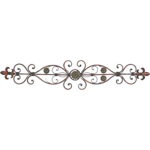 image:imageDeco 79 Metal Abstract Wall Decor 59 x 1 x 24 Brown56L x 1W