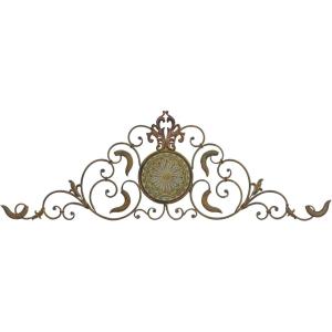 image:imageDeco 79 Metal Abstract Wall Decor 59 x 1 x 24 Brown58L x 20W