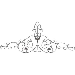 image:imageDeco 79 Metal Abstract Wall Decor 59 x 1 x 24 Brown59L x 1W