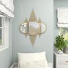 image:imageCosmoLiving by Cosmopolitan Metal Room Wall Mirror Entryway Mirror Wall Mounted Mirror 27 x 1 x 39 Gold39L x 265W