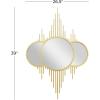 image:imageCosmoLiving by Cosmopolitan Metal Room Wall Mirror Entryway Mirror Wall Mounted Mirror 27 x 1 x 39 Gold39L x 265W